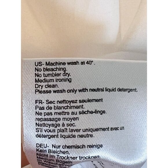 HARSHMAN Putzel 100% Cotton Pleated Cap Sleeve Top White Medium MSRP $193 - Picture 10 of 10